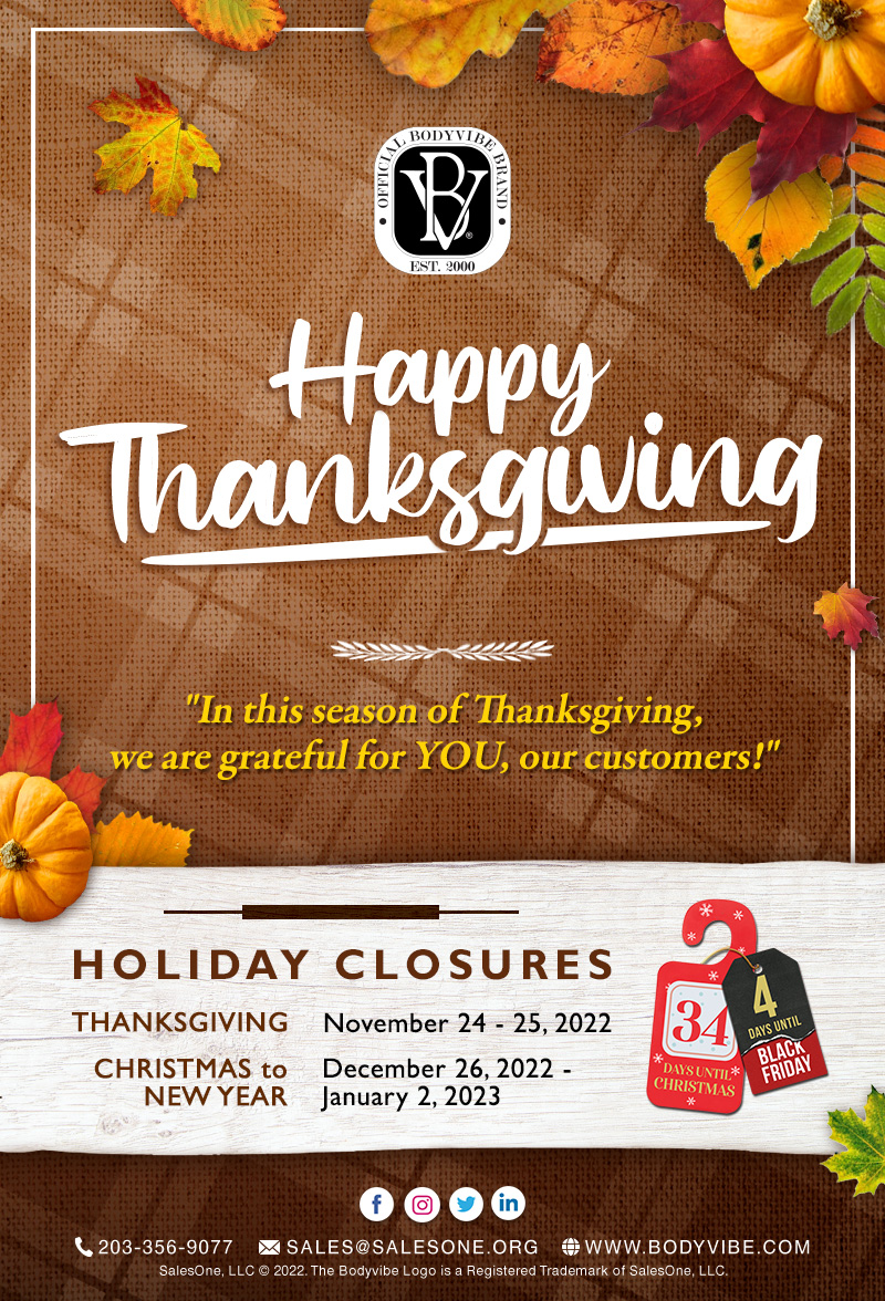Happy Thanksgiving from BodyVibe Body Jewelry