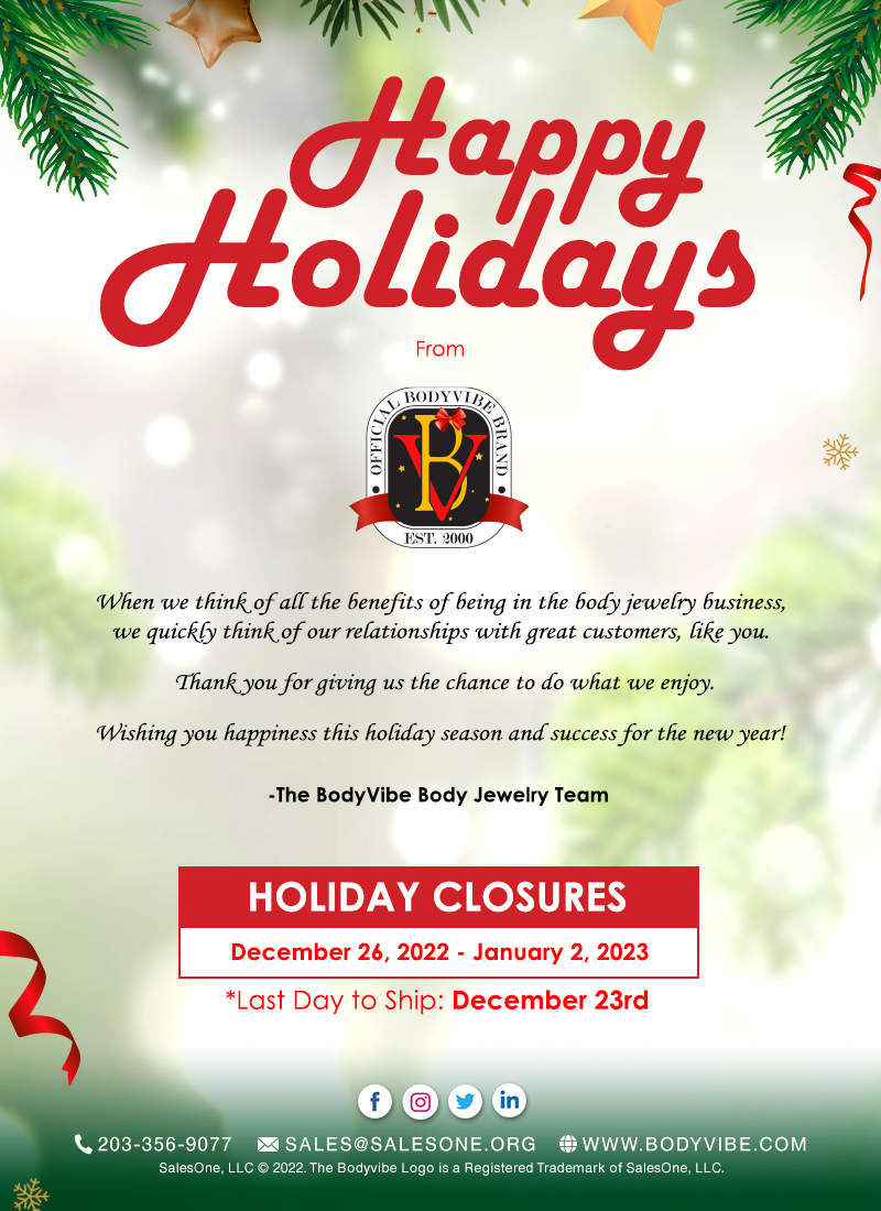 Happy Holidays from all of us at BodyVibe!