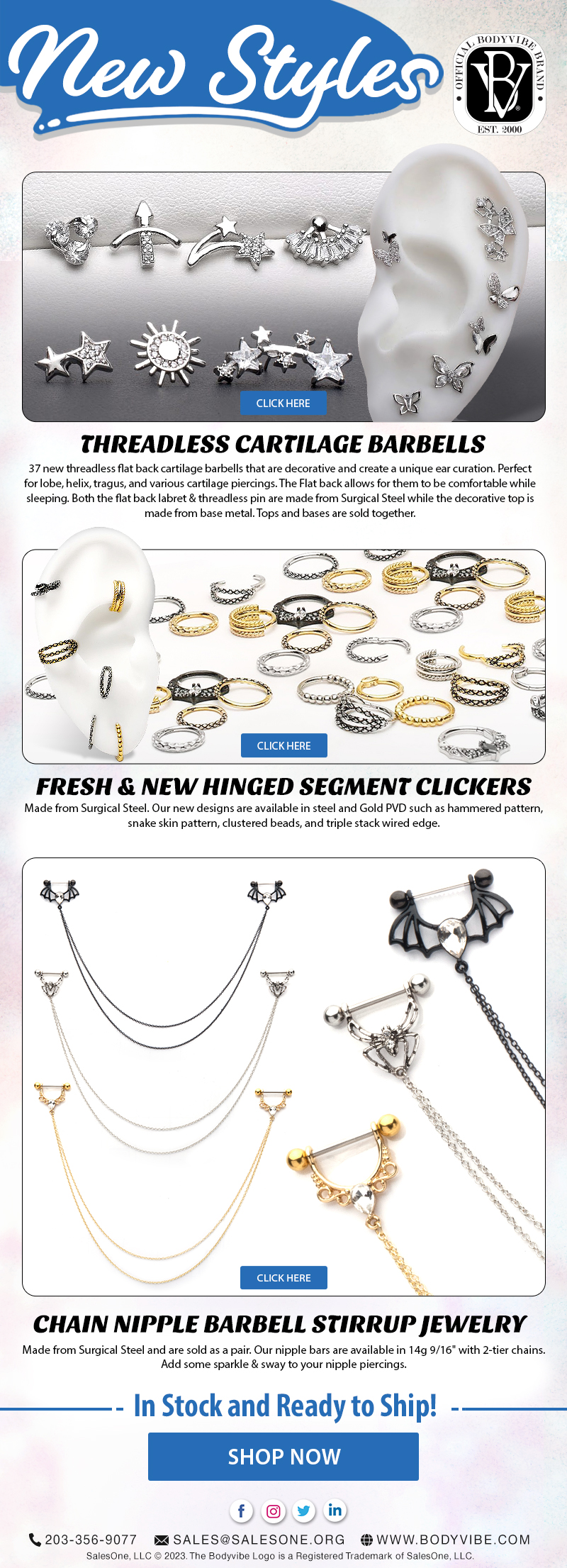 Bodyvibe.com | New Styles | March 2023