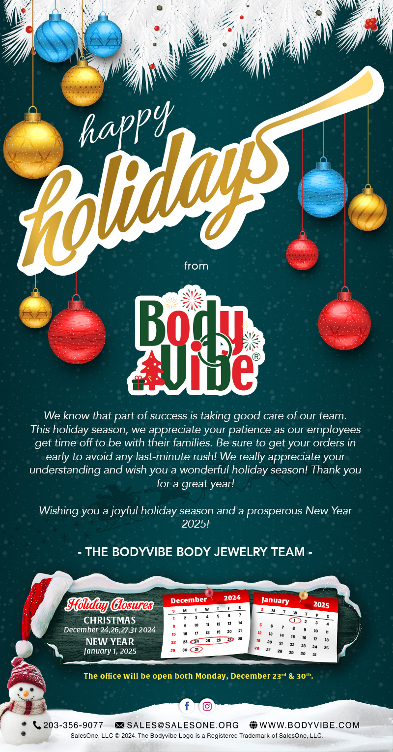 Season's Greetings from BodyVibe Team to Yours