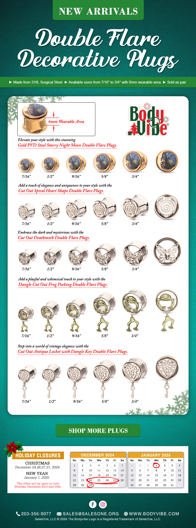 Enhance Your Product Line: New Double Flare Plugs