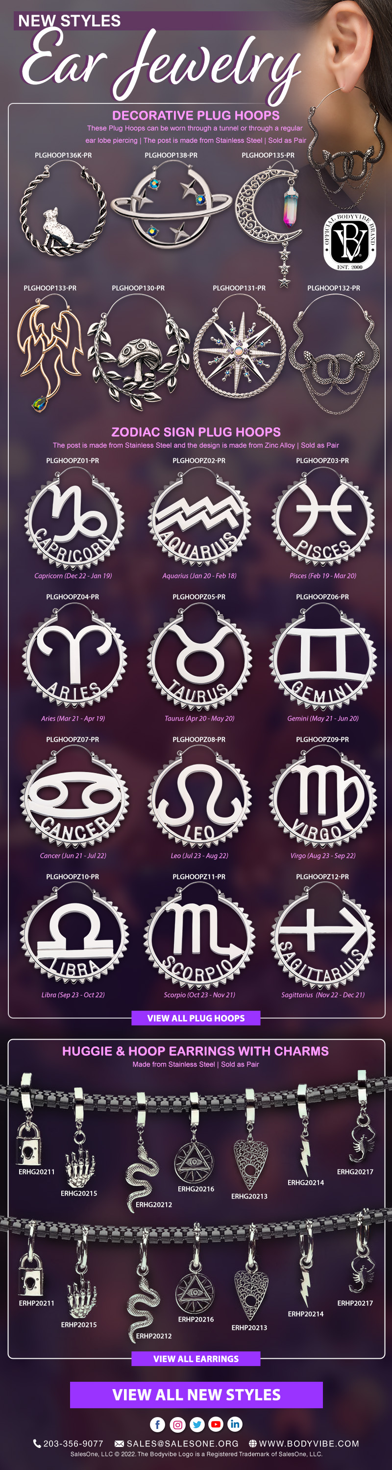 New Styles Ear Jewelry - IN STOCK!