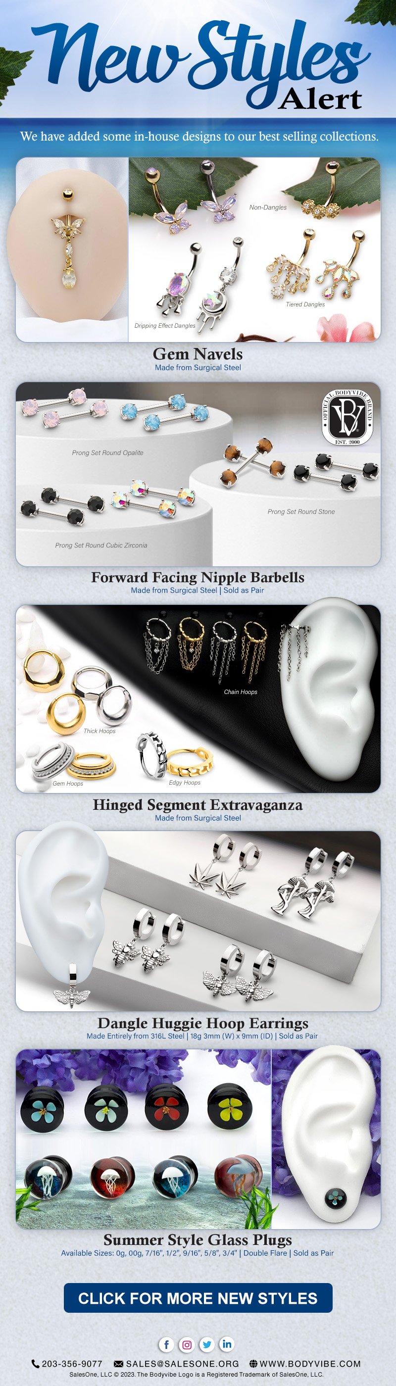 New Arrivals: Featuring our in-house designed Body Jewelry